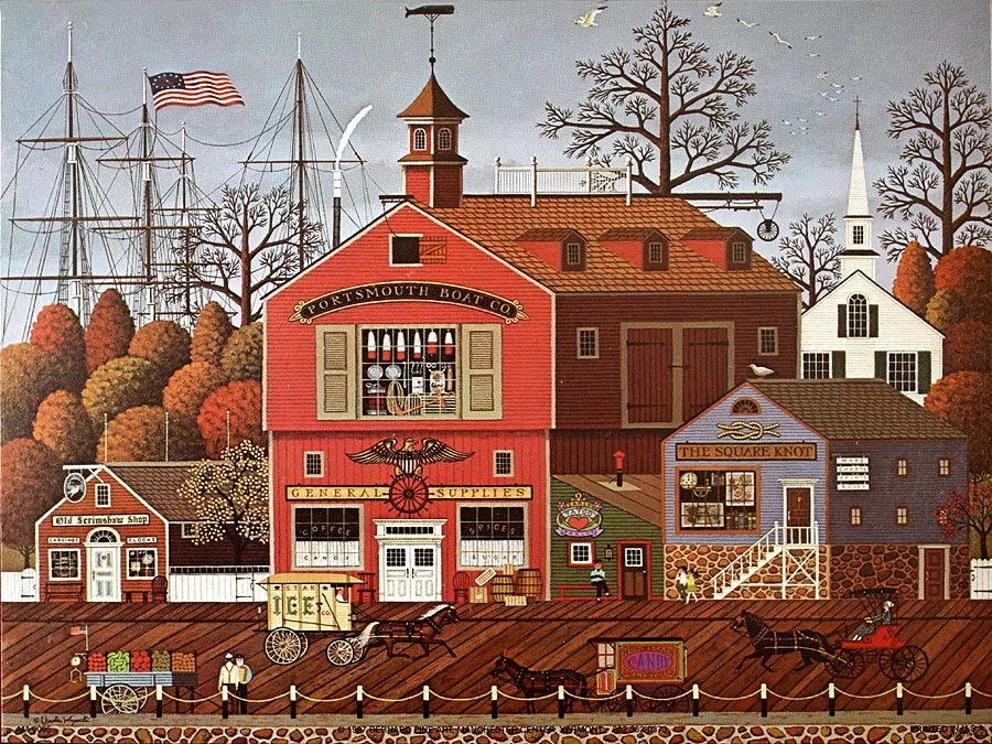 Charles Wysocki Harbor Town NO ESTÁ IMPRESO - ¡ÚLTIMOS!! Foto 1 de 1