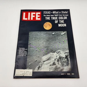 LIFE Magazine July 1 1966 True Color of the Moon Lunar Report - Picture 1 of 12