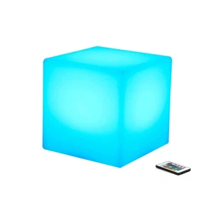Cubo de luz, lámpara de estado de ánimo recargable y de control remoto de 6 pulgadas, cambio de color de 16... - Imagen 1 de 6