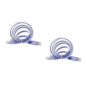 2 Pcs Gigabit -Netzwerkkabel Ethernet-Verlängerungskabel Kabelmodem - Afbeelding 1 van 12
