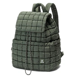 Quilted Backpack for Women, Lightweight Travel Gym Bag, Hiker Pack Drawstring... - Picture 1 of 8