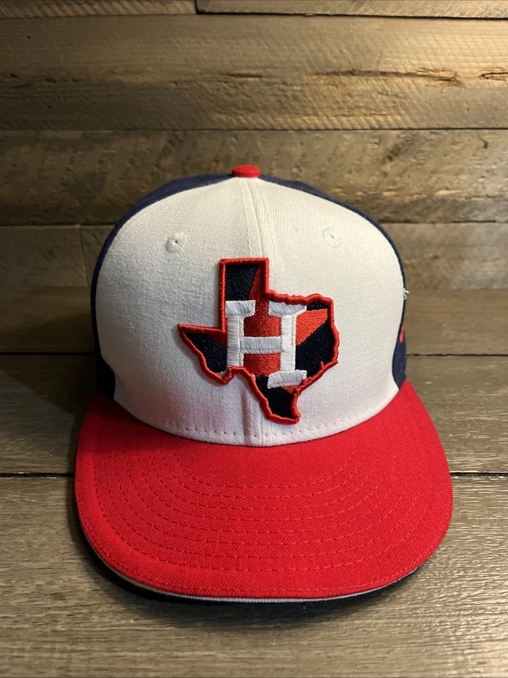 New Era 59Fifty Houston Astros Baseball Fitted Hat Cap Size 7 3/8 - Image 1 of 4