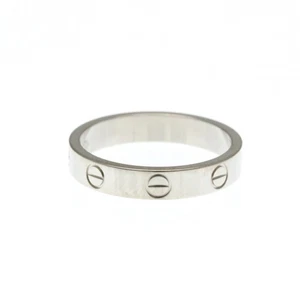 Cartier Mini Love Ring White Gold (18K) Fashion No Stone Band Ring... BF586651 - Picture 1 of 1