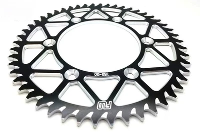 Honda CR125 CR450 CRF450 CR250 CRF250 CR450F FLO BLACK 50T REAR SPROCKET - Image 1 of 4