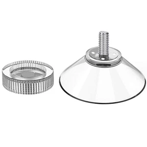 Environmentally Friendly 32mm Glass Sucker Hooks Set of 12 Screw Hooks - Picture 1 of 10