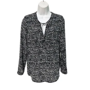 Rebecca Taylor 100 % Seide Bluse Oberteil Damen Größe 2 Krawatte Ausschnitt Langarm Taschen - Bild 1 von 13