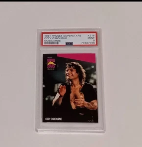 1991 Pro Set Ozzy Osbourne Superstars PSA 9 Black Sabbath Low Pop - Bild 1 von 2