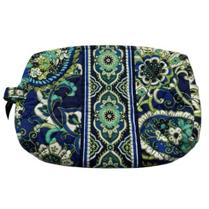 Vera Bradley mittelgroße Kosmetiktasche türkisblau 8 x 6 x 1,5. Geldbörse Retro - Bild 1 von 3