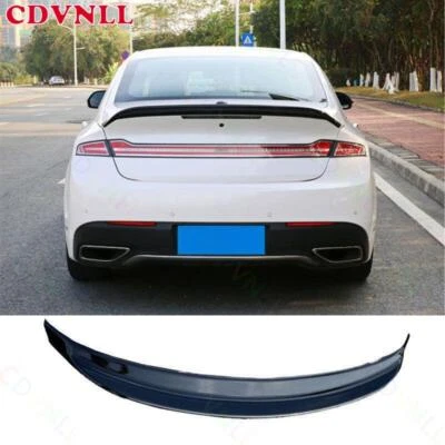 Para Lincoln MKZ 2013-20 ABS fibra de carbono tronco traseiro spoiler asa acabamento tira labial - Imagem 1 de 4