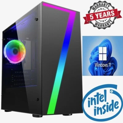 Ultra Fast Dual Core 4.1 HD 16GB DDR4 240GB SSD Gaming PC Computer Seven RGB
