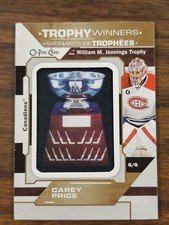2019-20 O-PEE-CHEE TROPHY WINNER CAREY PRICE MANUFACTURED PATCH # P-24