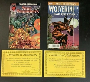 TRUE BELIEVERS WOLVERINE TIGER #1 STAR SLAMMERS #3 COMIC LOT SIGNED SIMONSON COA - Picture 1 of 9
