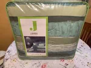 J By J. Queen New York Cordoba 2-Piece Twin Comforter Set in Forest 2407018TWCMS - Picture 1 of 6