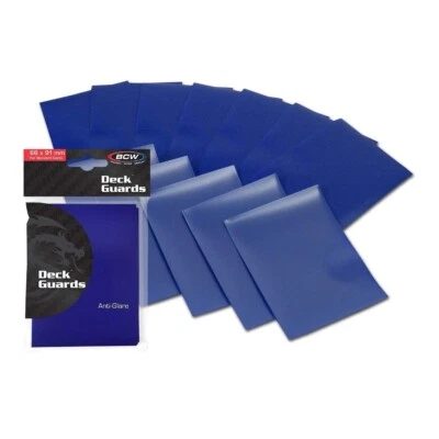 1000 BCW Deck Guards Blue Matte Anti-Glare for Standard Card Sleeve Protection - Image 1 of 3