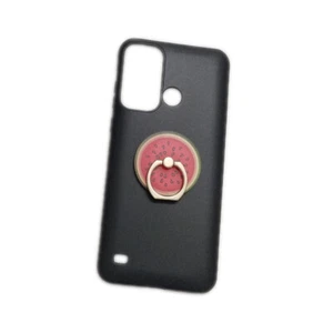 For ZTE Blade A53 3D Watermelon Finger Ring Stand Holder Soft TPU Phone Cover - Picture 1 of 4