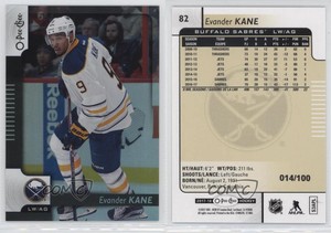 2017-18 O-Pee-Chee Black Rainbow Foil /100 Evander Kane #82