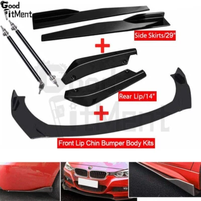 Front Rear Bumper Lip Spoiler + Side Skirt For E90 E92 E93 325i 335i 320i 328i - Image 1 of 4