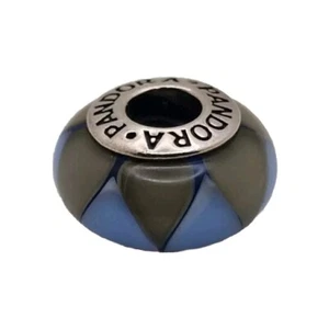 Pandora Retired Murano Glass Charm Captivating Blue 790637 925 ALE S/Silver - Picture 1 of 11