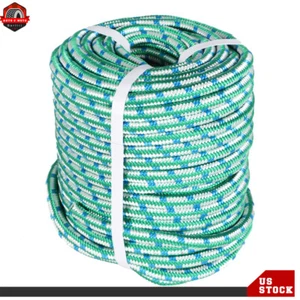16 Strand Braided Polyester Rope 1/2" x 150' Arborist Tree Rigging Work Utility - Picture 1 of 6