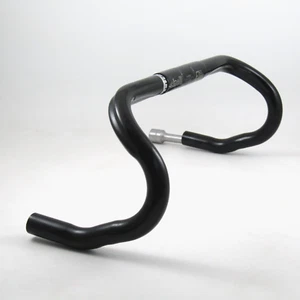 Cinelli Eubios 42cm 26.0mm clamp black aluminum alloy drop handlebar - Picture 1 of 18
