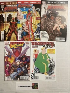 Deadpool Lot 5 books True Believers New Mutants 98 X-Force 1 Detective DP & more - Picture 1 of 9