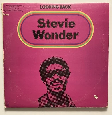 STEVIE WONDER "Looking Back" 1977 3xLPs Vinyl Motown M-804LP3 Limited Edition VG Foto 1 de 4
