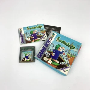 Lemmings (Nintendo Game Boy Color, 2000) GBC Rare Tested W Box & Inserts - Picture 1 of 3