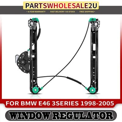前右窗调节器带电机适用于宝马 E46 323i 325i 325xi 328i 330xi — 第 1/4 张图片