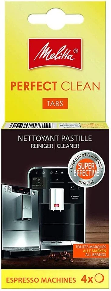 Genuine Melitta Perfect Clean Espresso Machine Cleaning Tablets x 4 tablets 1.8g - Image 1 of 1