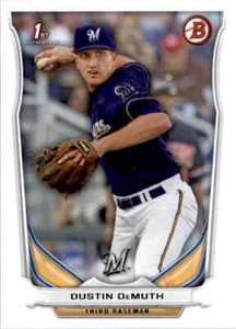 2014 Bowman Draft #DP125 Dustin DeMuth Milwaukee Brewers Baseball Card - Picture 1 of 2