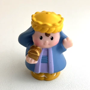 Piccolo Popolo Natività Saggio Re Blu Oro Fisher Price Pezzo di Ricambio - Foto 1 di 7