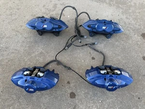 ✅14-20 OEM BMW F22 F23 M235i M240i Front Rear Brake Calipers Brembo SET Blue 79k - Picture 1 of 21