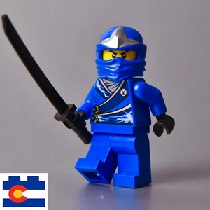 Lego Jay ZX Reiniciado Azul Ninja Ninjago Capucha Armadura Espada - Imagen 1 de 5