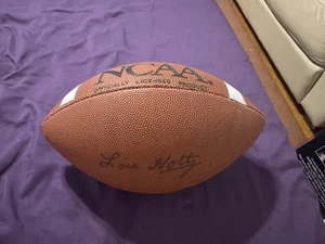 Lou Holtz Signed RAWLINGS NCAA FOOTBALL  w/JSA - Picture 1 of 3