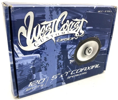 ORION WCC-570CX 5 X 7 «6 X 8» 120 Вт 2-полосный автомобильный аудио коаксиальные колонки старая школа новый - Изображение 1 из 3