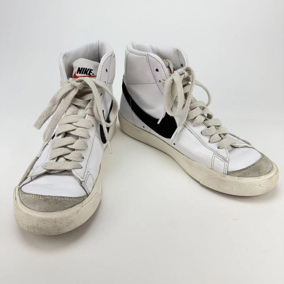 Nike Blazer Mid '77 Shoes Womens Size 6.5 White Black High Top Retro CZ1055-100 - image 1 of 4