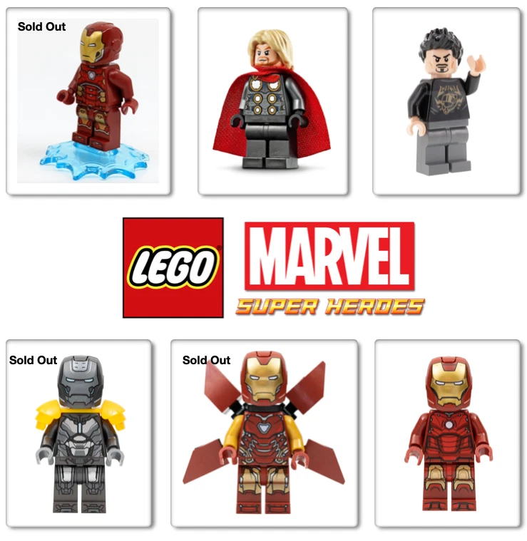 Minifiguras LEGO® genuinas de superhéroes (Iron Man, Tony Stark, Thor) - TÚ ELIGES Foto 1 de 1