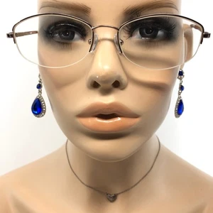Pierre Cardin PC8648 Glasses Frames Bronze Oval Half Rim Eyeglasses Frame Only - Picture 1 of 13