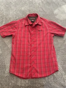 Boys Tony Hawk Button Up Shirt - Red Plaid -size S (8) - Picture 1 of 6