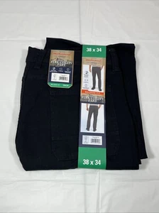 Weatherproof Vintage Trevorland Flex Canvas Utility Pant, Men's 38x34 Black, NEW - Picture 1 of 7