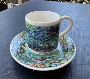 Taza y platillo Monet Chaleur D. Burrows Espresso Demitasse - Imagen 1 de 5