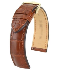 Hirsch Louisianalook alligator embossed 14mm watch band straps Bargains Deals - Picture 1 of 5