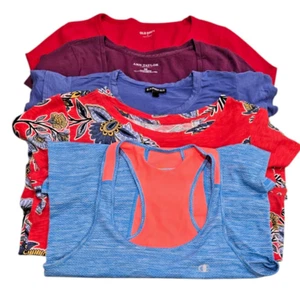 Lot of 5 Women's XS Tops Ann Taylor Loft Express Old Navy Champion - Picture 1 of 12