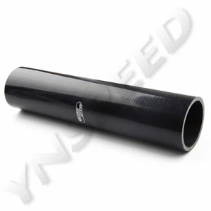 US SHIP 2.125" 54mm Silicone Hose Pipe 305mm Straight Turbo Coupler Tube Black - Picture 1 of 6
