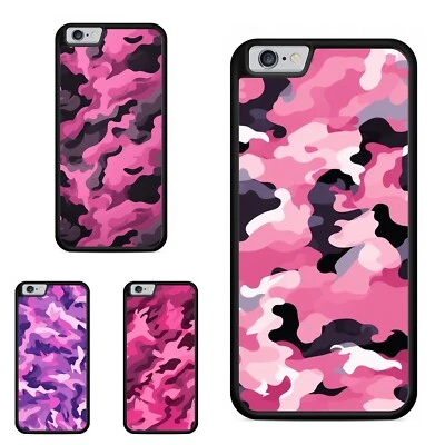 Funda Goma Antigua Fucsia Ejército Camuflaje Para Motorola Moto Google Foto 1 de 4