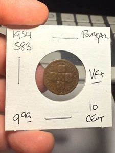 1954 Portugal 10 Centavos - Picture 1 of 2