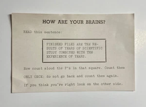 MAGIC WORD GAME PROMOTIONAL ITEM FROM HELLER BROS (50s) / Vintage Magic Ephemera - Picture 1 of 2
