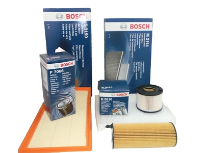 Audi Q7 4.2 TDI Service Kit Oil Air Fuel Cabin Filter 2008 Onwards BOSCH - Image 1 of 4