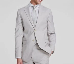 DKNY Men's Beige Modern-Fit Neat Suit Separate Jacket Size 40R - Picture 1 of 1