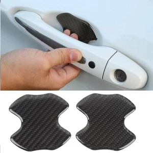 2PCS Universal Carbon Fiber Anti Scratch Badge Door Handle Bowl Cover Trim - Bild 1 von 6